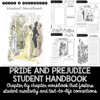 Preview of PRIDE AND PREJUDICE Complete Student Handbook (GOOGLE SLIDES AND PDF!)