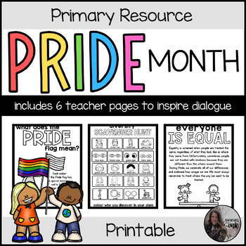 Preview of PRIDE MONTH and SELF-LOVE for Little Learners (K-3)