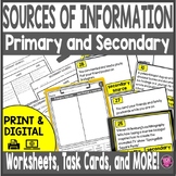 Primary and Secondary Sources Activities | TpT Digital and