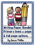 PRIMARY WRITING PAPER BUNDLE!