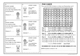 PRIME NUMBERS Worksheet (Back-to-back page) DIFFERENTIATED