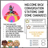 PRINT AND GO Welcome Back Conversation Stations