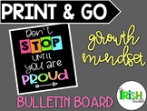 PRINT & GO Growth Mindset Motivational Bulletin Board