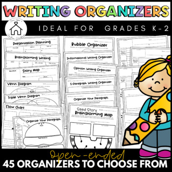 Preview of PRINT & GO | Writing Organizer Pack for K-2