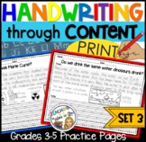 PRINT Handwriting Practice for Grades 3 and up- SET 3