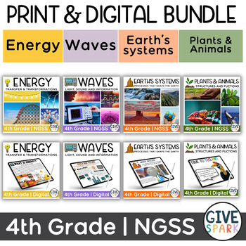 Preview of PRINT and DIGITAL - GIANT BUNDLE - Fourth Grade - NGSS