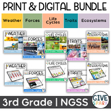 Third Grade - PRINT and DIGITAL - GIANT Science Bundle - Y