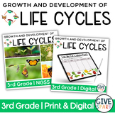 PRINT and DIGITAL - Life Cycles Complete Unit - 3rd Grade 