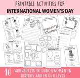 PRINTABLE ACTIVITIES FOR INTERNATIONAL WOMEN’S DAY / Women