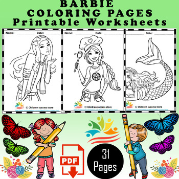 Barbie Printable Activity Pack For Kids