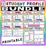 PRINTABLE BUNDLE!! Student Profile for Back to School / Al