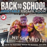 PRINTABLE Back-to-School Escape, Middle School or High Sch