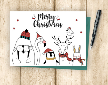 Preview of PRINTABLE Christmas Card - Merry Christmas printable