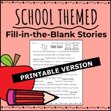 PRINTABLE Class Party Game Activity | Fill In The Blank Stories