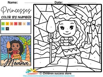 9059 Disney Princess-Color by numbers