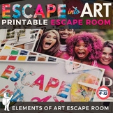 PRINTABLE Elements of Art Escape, Middle School Art Escape