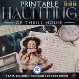 PRINTABLE Halloween Escape Room, Middle, High School Team-