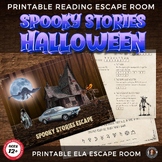 PRINTABLE Halloween Escape Room, Reading Escape, Middle Sc