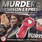 PRINTABLE Murder Mystery Game, Middle School Escape Room, 