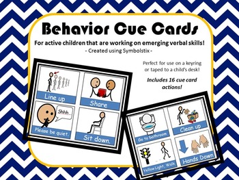 Preview of PRINTABLE Non Verbal Cue Cards {Autism & Speech Language Delay}