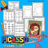 PRINTABLE PICASSO PORTRAIT COLLAGE TEMPLATE
