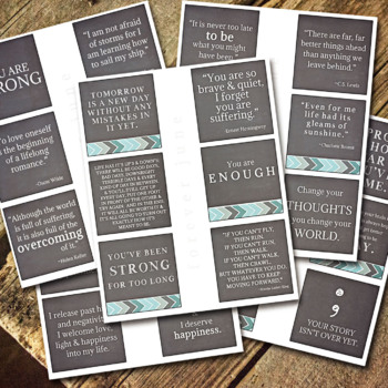 Printable Affirmation Cards. Motivational, Inspirational Quotes