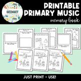 PRINTABLE PRIMARY MUSIC MEMORY BOOK | End-of-year activity