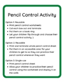 PRINTABLE Pencil Control Worksheets