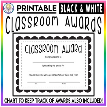 certificate template for kids black and white