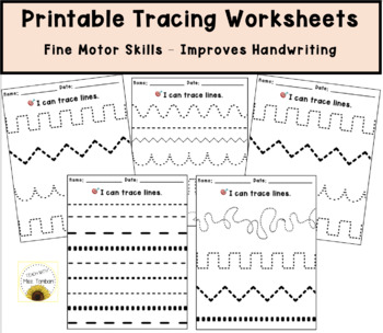 Preview of PRINTABLE: TRACING LINES - Fine Motor Skills - Occupational Therapy -