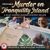 PRINTABLE Tranquility Island, Murder Mystery Game, Middle,