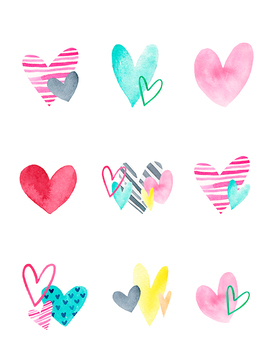 Preview of PRINTABLE Valentine Heart Tags