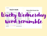 PRINTABLE | Wacky Wednesday Word Scramble Activity | Dr. Seuss