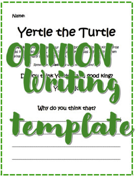 Preview of PRINTABLE | Yertle the Turtle Opinion Writing | ELA | Dr. Seuss
