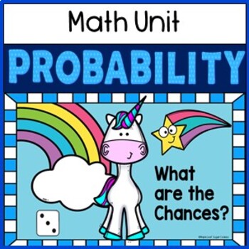 Preview of PROBABILITY MATH UNIT - 100% NO PREP LESSONS & FOLLOW UP ACTIVITIES.