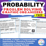 Free PROBABILITY WORD PROBLEMS with Graphic Organizer