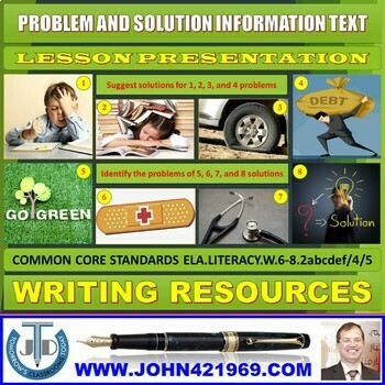 Preview of PROBLEM-SOLUTION - INFORMATION TEXT - POWERPOINT PRESENTATION