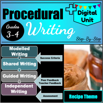 Preview of PROCEDURAL WRITING - Grades 3 & 4
