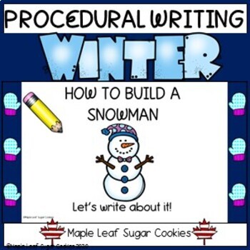 Preview of PROCEDURAL WRITING * LESSON AND WRITING ACTIVITY ** HOW TO BUILD A SNOWMAN!