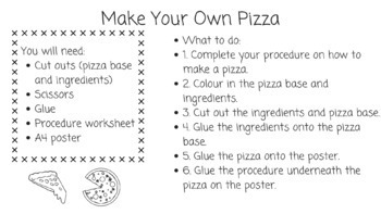 process essay on how to make pizza