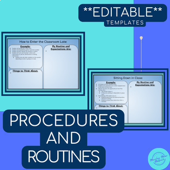 Preview of PROCEDURES AND ROUTINES FOR THE MIDDLE SCHOOL GENERAL MUSIC ROOM | **EDITABLE**