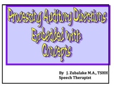 PROCESSING AUDITORY DIRECTIONS EMBEDDED WTH CONCEPTS for S
