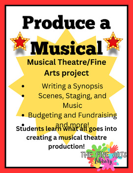 Preview of PRODUCE A MUSICAL-Drama/Theatre/Fine Arts Semester Project