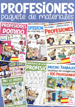 Preview of PROFESIONES Spanish bundle to teach vocabulary (jobs)