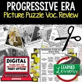 PROGRESSIVE ERA Vocabulary Activity Picture Puzzle Unit Re