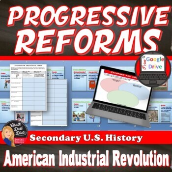 Preview of PROGRESSIVE REFORMS | The American Industrial Revolution | Print & Digital