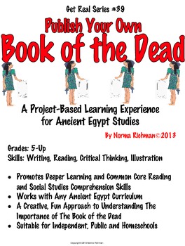 Preview of PROJECT-BASED: CREATE A BOOK OF THE DEAD LESSON; COMMON CORE HISTORY; EGYPT