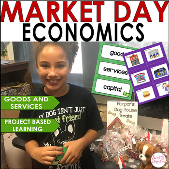 Preview of Market Day Project and Elementary Economics - Project Based Learning Activities