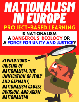 Preview of PROJECT-BASED LEARNING: Nationalism in Europe!  Updated!