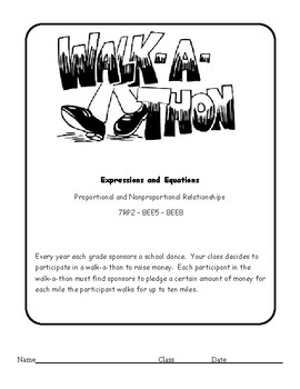 Preview of PROJECT - Systems of Linear Equations - Walk-A-Thon